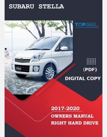 subaru stella 2017 2018 2019 2020 owners manual in english